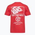 Herren T-Shirt Vans Stacked Hi Tee crimson haze 2