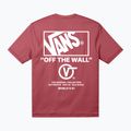 Herren T-Shirt Vans Stacked Hi Tee crimson haze 2