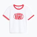 Damen T-Shirt Vans Center Chest Ringer Tee white