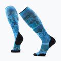 Skisocken Smartwool Ski Targeted Cushion Storm Peak Print OTC nightfall blue