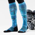 Skisocken Smartwool Ski Targeted Cushion Storm Peak Print OTC nightfall blue 2