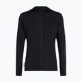 Herren-Trekkingsweatshirt Icebreaker Merino 200 Realfleece Descender Half Zip Hoodie black 10