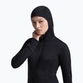 Damen-Trekkingsweatshirt Icebreaker Merino 200 Realfleece Descender Half Zip Hoodie black 6