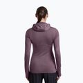 Damen-Trekkingsweatshirt Icebreaker Merino 200 Realfleece Descender Half Zip Hoodie grey plum 3