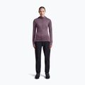 Damen-Trekkingsweatshirt Icebreaker Merino 200 Realfleece Descender Half Zip Hoodie grey plum 4