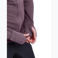 Damen-Trekkingsweatshirt Icebreaker Merino 200 Realfleece Descender Half Zip Hoodie grey plum 9