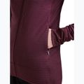 Damen-Trekkingsweatshirt Icebreaker Merino 300 Realfleece Descender Zip Hoodie dark berry 10