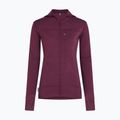 Damen-Trekkingsweatshirt Icebreaker Merino 300 Realfleece Descender Zip Hoodie dark berry 11