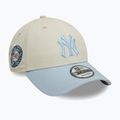 Neue Era WS Patch 9Forty New York Yankees Baseballmütze hellbeige