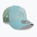 Neue Ära Velours Trucker Los Angeles Dodgers grün pstl Baseballmütze
