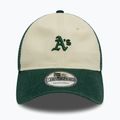 Neue Ära 9Twenty Trucker Oakland Athletics hellbeige Baseballmütze 3
