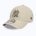 New Era Team Outline 9Forty New York Yankees hellbeige Baseballmütze 2