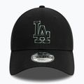 Neue Era Team Outline 9Forty Los Angeles Dodgers Baseballkappe schwarz 2