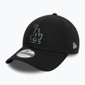 Neue Era Team Outline 9Forty Los Angeles Dodgers Baseballkappe schwarz 3