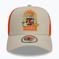New Era Sommer Patch Trucker Baseballmütze hellbeige 2