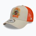 New Era Sommer Patch Trucker Baseballmütze hellbeige 3