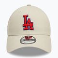 New Era Side Patch 9Forty Los Angeles Dodgers Baseballkappe hellbeige 2