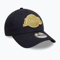 Neue Era Metallic 9Forty Los Angeles Lakers Baseballkappe Marine