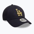 Neue Era Metallic 9Forty Los Angeles Dodgers Baseballkappe Marine