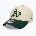Neue Era Colourblock 9Forty Oakland Athletics Baseballkappe hellbeige 2