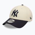 New Era Colourblock 9Forty New York Yankees Baseballkappe hellbeige 2