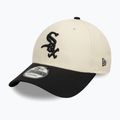 Neue Era Colourblock 9Forty Chicago White Sox Baseballmütze hellbeige 3