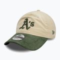 Neue Ära Block Cord 9Twenty Oakland Athletics Baseballmütze hellbeige 3