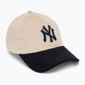 Neue Era Block Cord 9Twenty New York Yankees Baseballmütze hellbeige