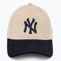 Neue Era Block Cord 9Twenty New York Yankees Baseballmütze hellbeige 2