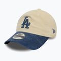 Neue Ära Block Cord 9Twenty Los Angeles Dodgers Baseballmütze hellbeige 2