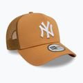 Neue Era Liga wesentliche Trucker New York Yankees Baseballmütze dunkel beige
