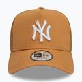 Neue Era Liga wesentliche Trucker New York Yankees Baseballmütze dunkel beige 2