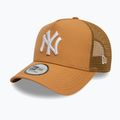 Neue Era Liga wesentliche Trucker New York Yankees Baseballmütze dunkel beige 3
