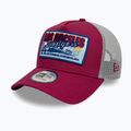 Neue Ära MLB Patch Trucker Los Angeles Dodgers dunkelrot Baseballmütze 3