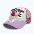 Neue Ära Obst Grafiken Trucker New York Yankees dunkel rosa Baseballmütze 2