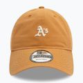 Neue Ära Mini gewaschen 9Twenty Oakland Athletics dunkel beige Baseballmütze 3