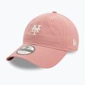 New Era Mini Washed 9Twenty New York Mets dunkelrosa Baseballkappe 2
