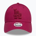 Neue Era Metallic Logo 9Forty Los Angeles Dodgers Baseballkappe dunkelrot 3