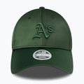 Neue Era Satin 9Forty Oakland Athletics Baseballmütze dunkelgrün 3