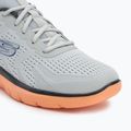 Herren Schuhe SKECHERS Summits Torre grau/orange 7