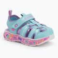 SKECHERS Kindersandalen Play Scene Splash Cute Crew türkis/lavendel