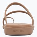 Damen-Pantoletten Crocs Miami Toe Loop Sandal milk chocolate 6