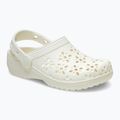Crocs Classic Floral Cutout Clog Kreide Flip-Flops