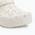 Crocs Classic Floral Cutout Clog Kreide Flip-Flops 8