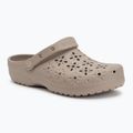 Crocs Classic Floral Cutout Clog Flip-Flops taupe
