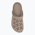 Crocs Classic Floral Cutout Clog Flip-Flops taupe 6