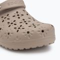 Crocs Classic Floral Cutout Clog Flip-Flops taupe 8