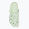 Crocs Classic Floral Cutout Clog Flip-Flops Jade Farbton 6