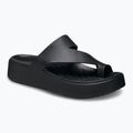 Crocs Getaway Platform Zehenschleife Damen Flip Flops schwarz