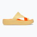Damen Flip-Flops Crocs Getaway Platform Toe Loop golden hour